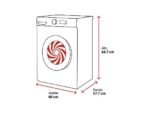 Infiniton Lavadora carga frontal - Infiniton WM-S14DAN, 10 kg, 1400 rpm, 15 programas, Vapor Care, One Touch, Dark Inox - Imagen 2