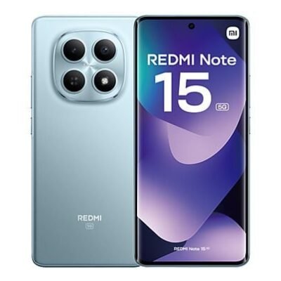 Xiaomi Móvil – Xiaomi Redmi Note 15 5G, Azul glaciar, 256 GB, 8 GB RAM, 6.77″ AMOLED FHD+, MediaTek Helio G100-Ultra, 5520 mAh