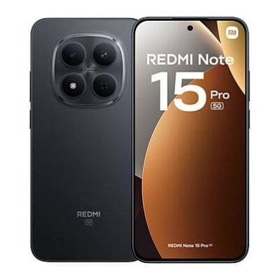 Xiaomi Móvil – Xiaomi Redmi Note 15 Pro 5G, Negro, 256 GB, 8 GB RAM, 6.83″ CrystalRes AMOLED, MediaTek Dimensity 7400-Ultra, 6580 mAh
