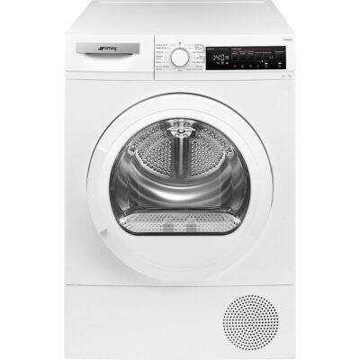 SMEG Secadora bomba de calor – SMEG DT282ES, Eléctrica, 8 kg, 15 programas, Blanco