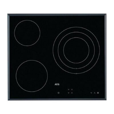 AEG Placa de vitrocerámica – AEG HK623020FB, 3 zonas, 590 mm, Black