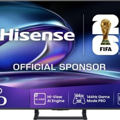 HISENSE TV Mini LED 50″ – HISENSE 50E8Q, UHD 4K, Quad Core/MT9618, Smart TV, DVB-T2 (H.265), Negro