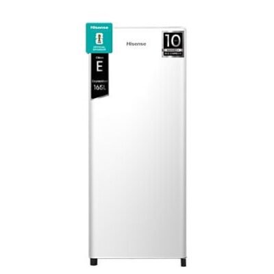 Hisense Frigorífico una puerta – Hisense RR220D4BWE, Cíclico, 126.5 cm, 165 L, Balconera XXL, Cajón frutas y verduras, Blanco