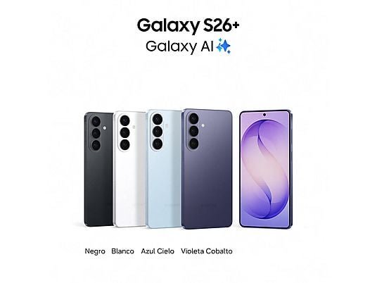 Samsung Móvil - Samsung Galaxy S26+, Azul Cielo, 256 GB, 12 GB RAM , 6.7" QHD+, Exynos 2600, 4900 mAh, Android 16 - Imagen 2