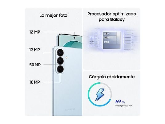 Samsung Móvil - Samsung Galaxy S26+, Azul Cielo, 256 GB, 12 GB RAM , 6.7" QHD+, Exynos 2600, 4900 mAh, Android 16 - Imagen 3