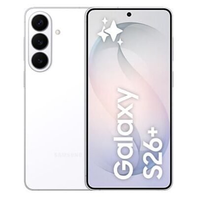 Samsung Móvil – Samsung Galaxy S26+, Blanco, 512 GB, 12 GB RAM, 6.7″ QHD+, Exynos 2600, 4900 mAh, Android 16