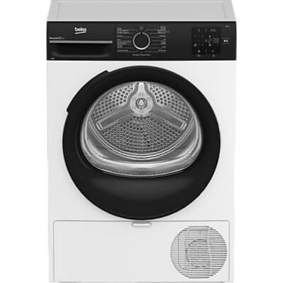 Beko Secadora bomba de calor – Beko BM3T30230W, 10 kg, 15 Programas, Pantalla digital, AquaWave®, Blanco
