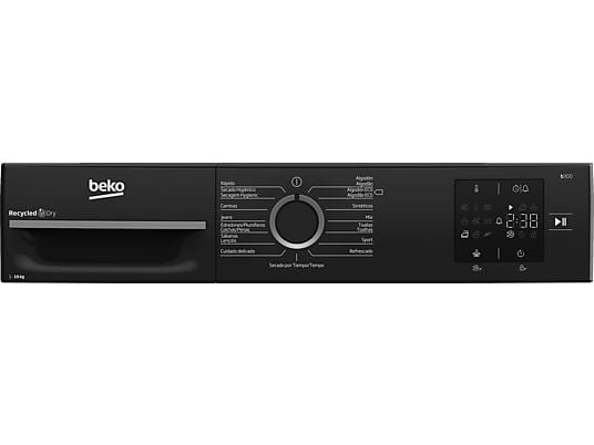 Beko Secadora bomba de calor - Beko BM3T30230W, 10 kg, 15 Programas, Pantalla digital, AquaWave®, Blanco - Imagen 8