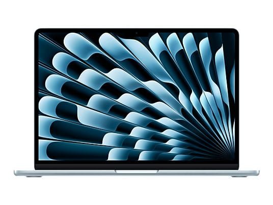 Apple MacBook Air (2026) 15.3" Retina, Chip M5 Apple, CPU de 10 núcleos, GPU de 10 núcleos, 16GB RAM, 1TB SSD, Azul cielo, Sin cargador