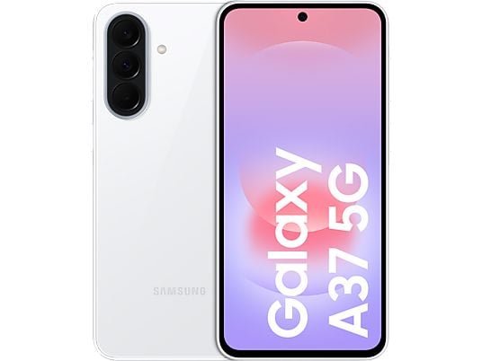 Samsung Móvil - Samsung Galaxy A37, Blanco, 256 GB, 8 GB RAM, 6.7" FHD+, Exynos 1480, 5000 mAh, Android 16