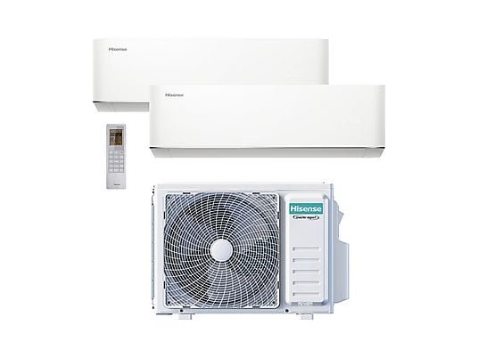 Aire acondicionado Split 2 x 1 - Hisense 2AMW52HC912, 3.526 fg/h, Wi Fi, Modo Smart, Auto Oscilante 4D, Blanco Blanco - Imagen 5
