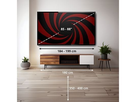 Hisense TV RGB Mini LED 85" - Hisense 85UR9S, UHD 4K, Quad Core / MT9655, Hi-View AI Engine RGB, Tuned by Devialet, Anti Reflejo, Negro - Imagen 3