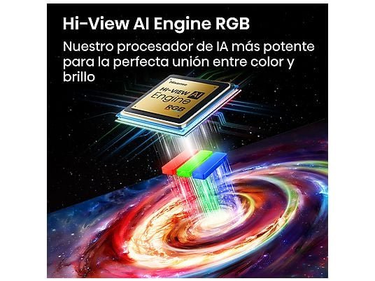 Hisense TV RGB Mini LED 85" - Hisense 85UR9S, UHD 4K, Quad Core / MT9655, Hi-View AI Engine RGB, Tuned by Devialet, Anti Reflejo, Negro - Imagen 8