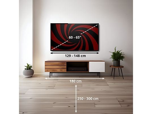 Hisense TV Mini LED 65" - Hisense 65E8S, UHD 4K, Quad Core / MT9618, Total HDR, Subwoofer integrado, IA 4K, Negro - Imagen 3