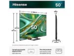 Hisense TV Mini LED 50" - Hisense 50E8S, UHD 4K, Quad Core / MT9618, Total HDR, Subwoofer integrado, IA 4K, Negro - Imagen 4