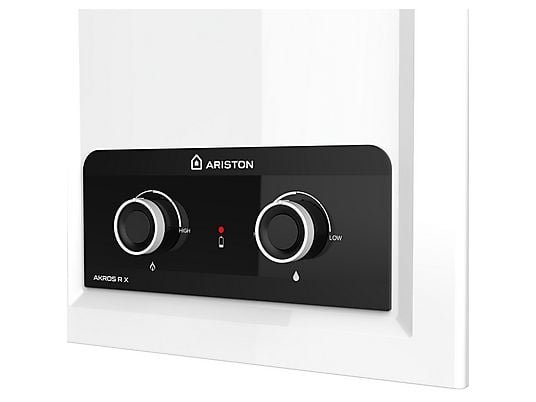 Ariston Termo eléctrico - Ariston AKROS 11 NG, 21 kW, 11 l, Control Exterior de Temperatura, Gas Natural, Blanco - Imagen 5