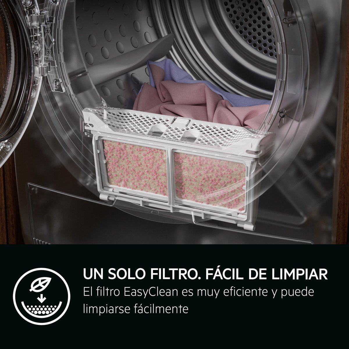 AEG Secadora bomba de calor - AEG Serie 7000 SensiDry TR718EAOB, 8 kg, Blanco - Imagen 8