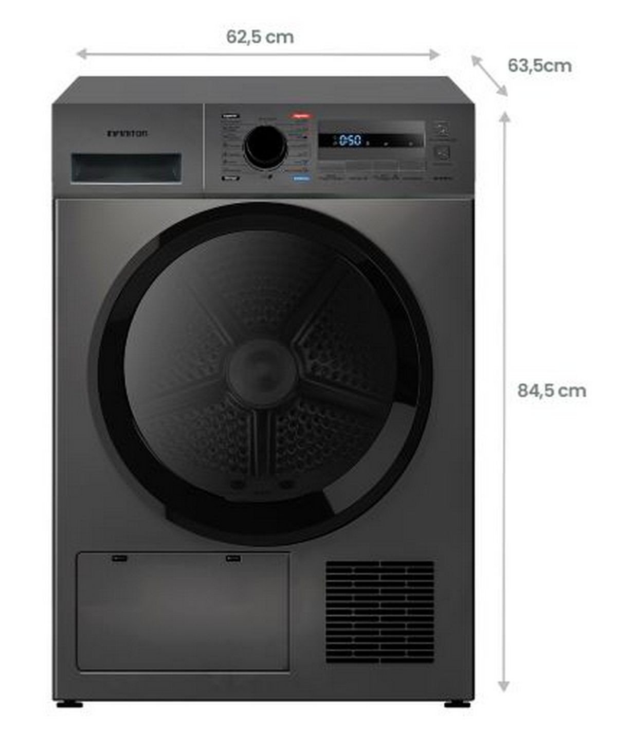 Secadora Bomba de Calor - INFINITON SD-A85IB, 8 kg, 14 programas, Dark Inox - Imagen 2