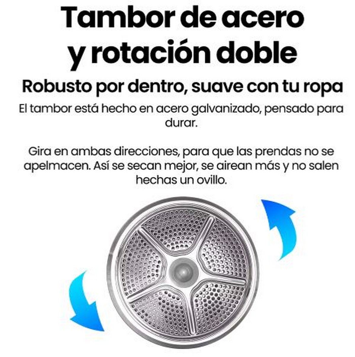 Secadora Bomba de Calor - INFINITON SD-A85IB, 8 kg, 14 programas, Dark Inox - Imagen 8
