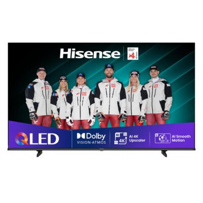 HISENSE TV QLED 43″ – HISENSE 43E7Q, QLED 4K, Quad Core/MT9603, Smart TV, DVB-T2 (H.265), Negro
