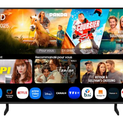 SAMSUNG TV QLED 43″ – SAMSUNG TQ43Q8FAAU, UHD 4K, Smart TV, Gris