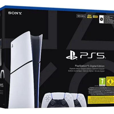 SONY Consola PS5 – SONY PlayStation 5 Digital Edition (Chasis E) + DualShock, 825 GB, Blanco