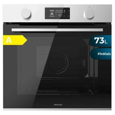 Horno pirolítico – CECOTEC Bolero Hexa P526000 Line A, Libre instalación, 73 l, 59,5 cm, 300