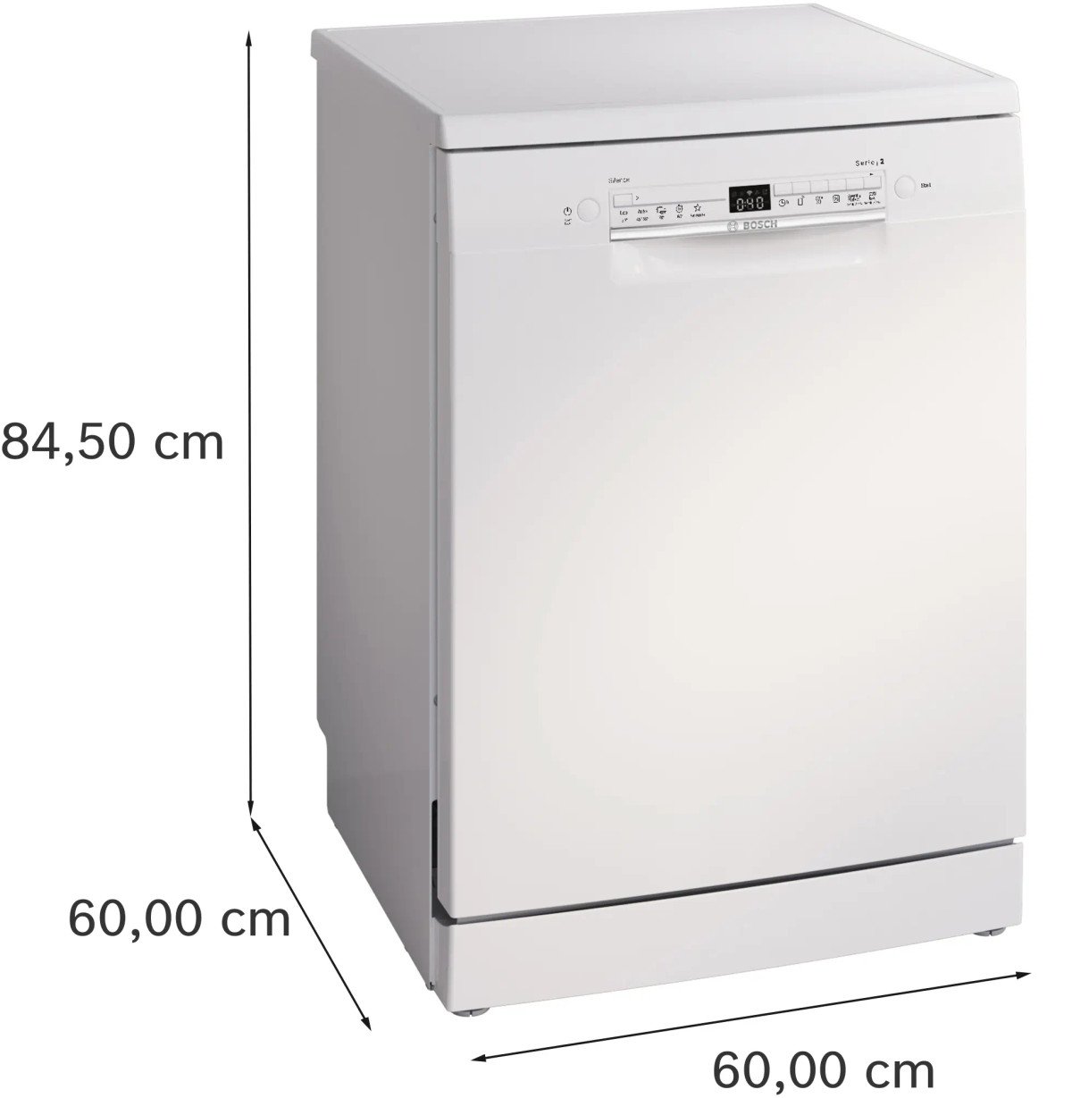 BOSCH Lavavajillas libre instalación 60 cm - BOSCH SMS2HTW06E, 13 servicios, 5 programas, 60 cm, Blanco - Imagen 4
