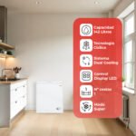 Congelador horizontal - NILSON NCH1500EDC, 142 l, 85 cm, Blanco - Imagen 4