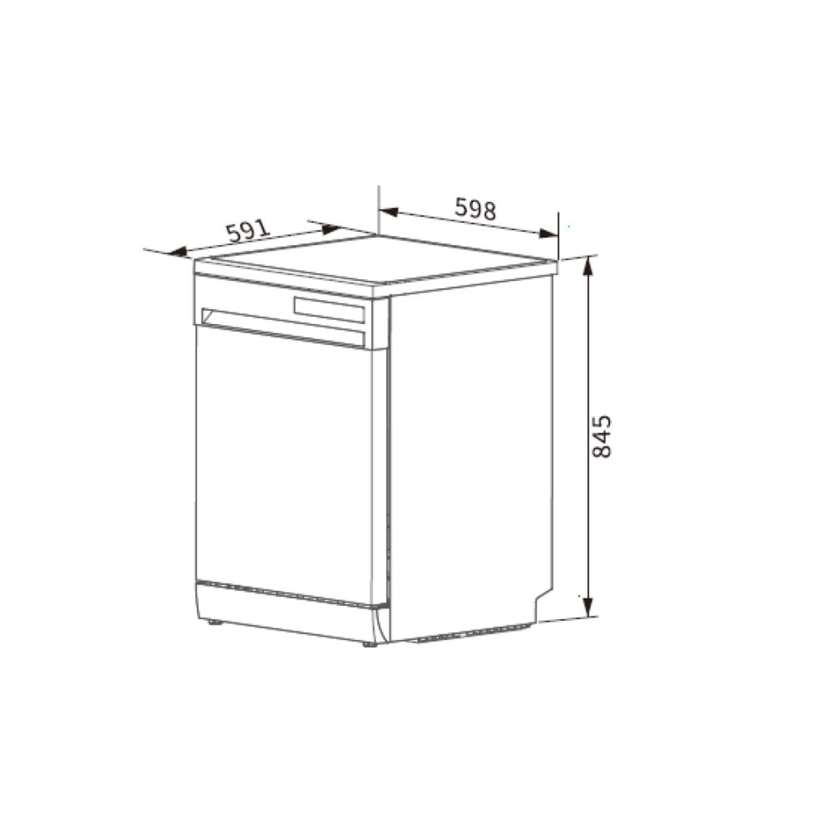 Lavavajillas libre instalación 60 cm - WONDER WJ13602EDX, 6 programas, 59,8 cm, Inox - Imagen 7