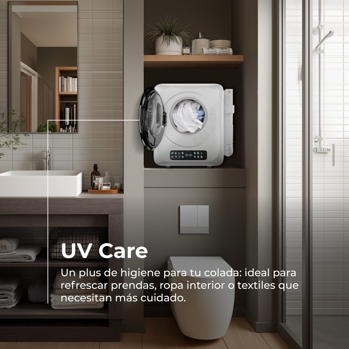 EVVO Secadoras evacuación - EVVO Mini s4 Plus, Blanco - Imagen 4