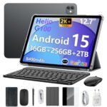 BLACKVIEW LINK 8 Con Teclado (QWERTY), 256 GB, Gris​, 12,7 " 2K, 12 GB RAM, MediaTek Helio G100 6 nm (Ocho núcleos), Tablet Android