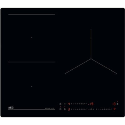 AEG Placa de inducción – AEG TO63IQ0BIB, 3 zonas, 58 cm, Negro