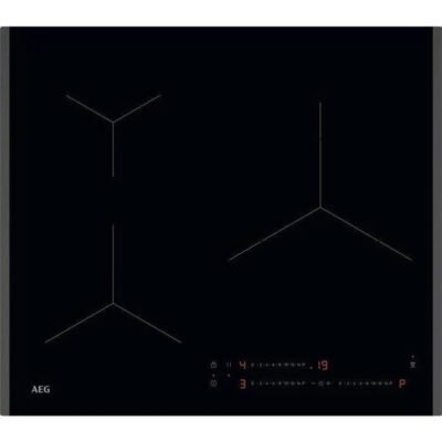 AEG Placa de inducción – AEG Serie 5000 Fast&PowerFul, 3 zonas, 590 mm, Negro