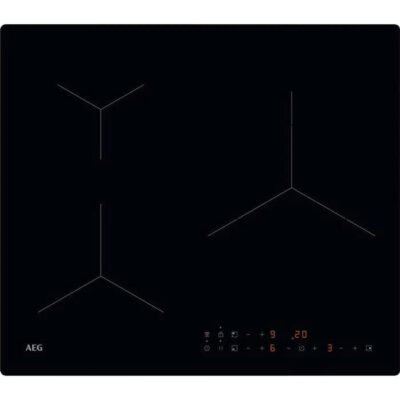AEG Placa de inducción – AEG Serie 5000, 3 zonas, No aplica, 580 mm, Negro