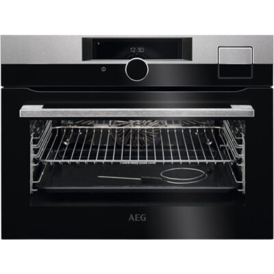 AEG Horno a vapor – AEG Serie 9000 KSK998290M, 43 l, 595 mm, INOX Antihuellas