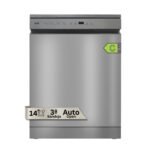 VOK Lavavajillas libre instalación 60 cm - VOK EVD-14FCSADN, 14 servicios, 8 programas, 60 cm, Gris