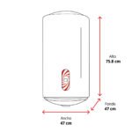 Termo electrico - ECO H ARISTON, 80 l, Blanco - Imagen 2