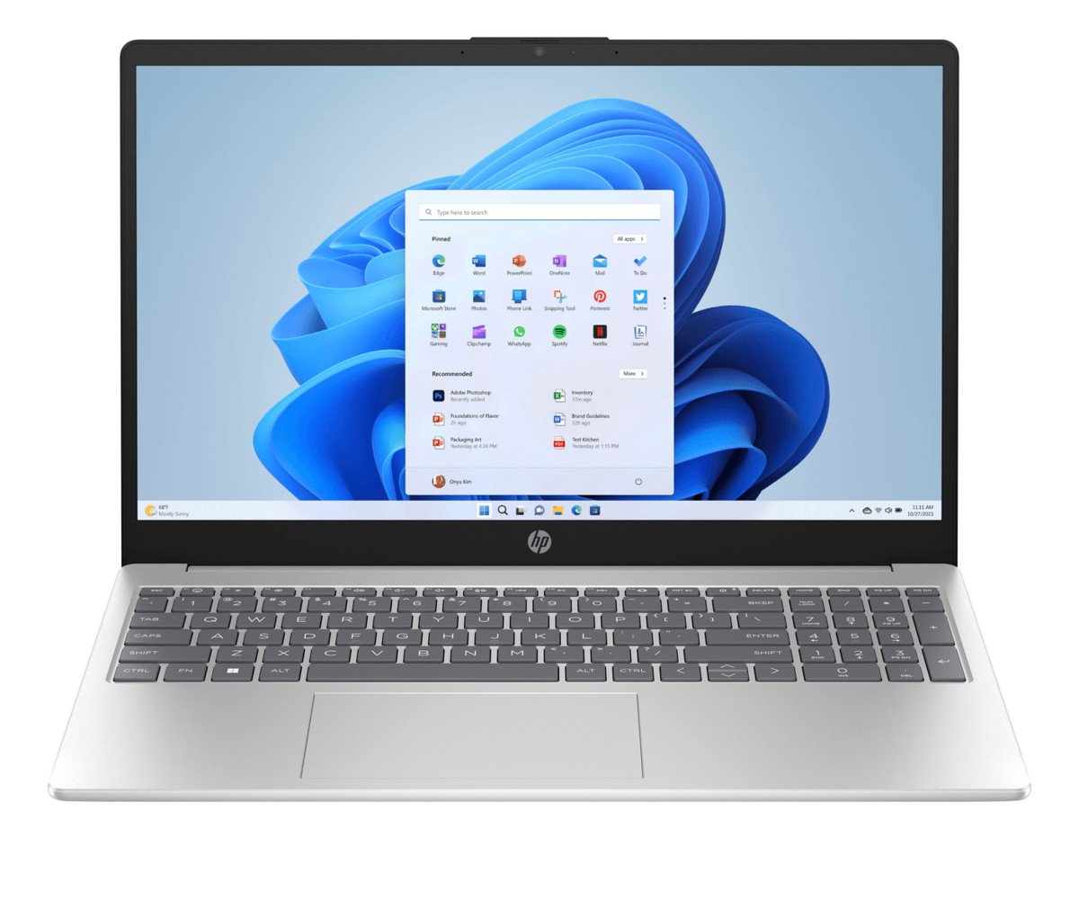 HP Portátil - HP 15-fd0335ns, 15,6 " Full-HD, Intel Core i7-1355U, 16 GB RAM, 1 TB SSD, Iris® Xᵉ, Windows, Plata natural
