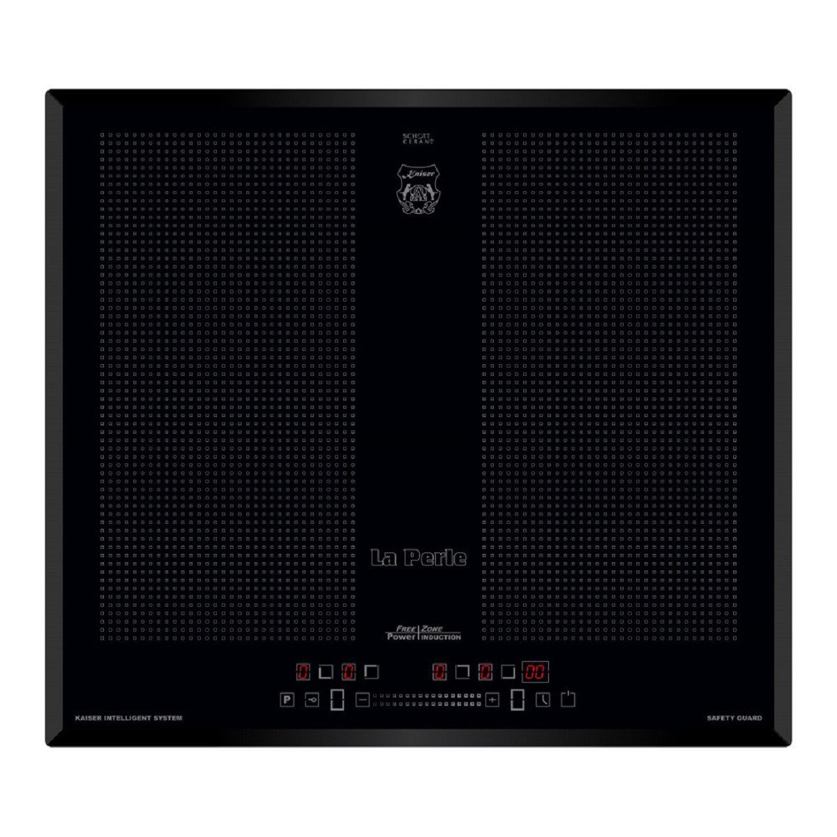 KAISER Placa de inducción - KAISER 95081048, 4 zonas, 590 mm, Negro