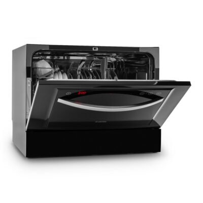 Lavavajillas compacto – KLARSTEIN Amazonia 6, 6 servicios, 6 programas, 550 mm, Negro