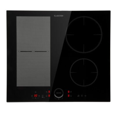 KLARSTEIN Placa de inducción – KLARSTEIN Delicatessa 60 Hybrid, 4 zonas, 59 cm, Negro