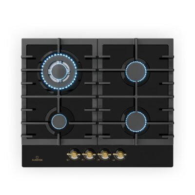 KLARSTEIN Placa de gas – KLARSTEIN Victoria, 2 zonas, 60 cm, Negro