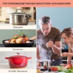 KLARSTEIN Placa de vitrocerámica - KLARSTEIN EasyCook, 4 zonas, 59 cm, Negro - Imagen 7
