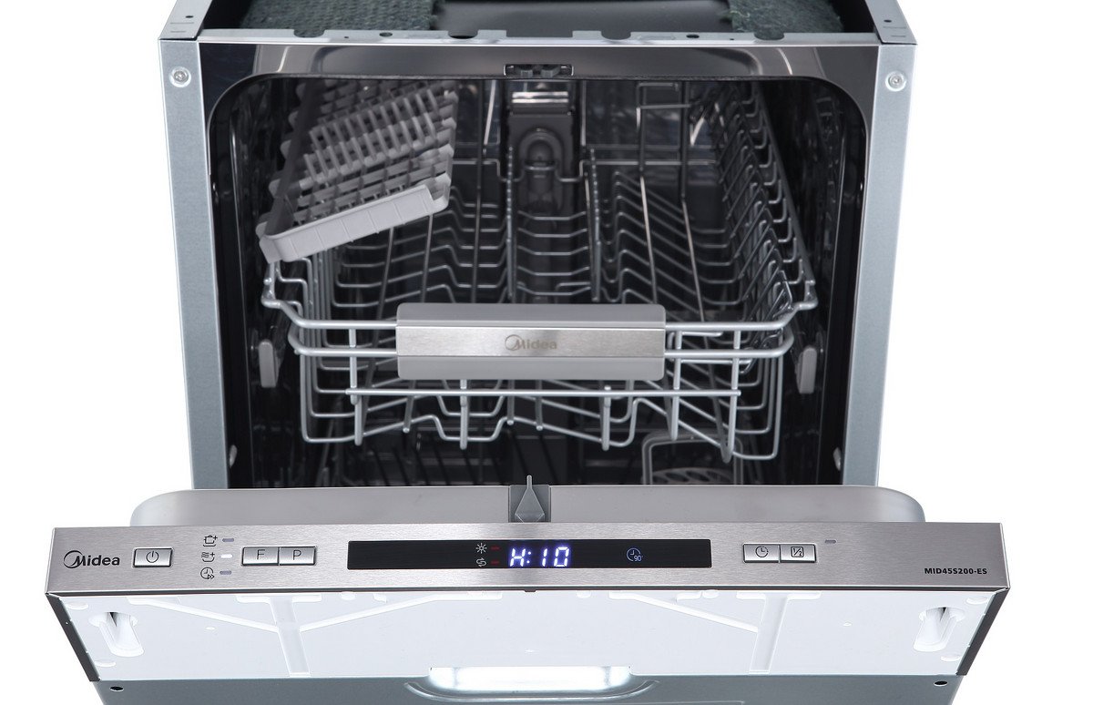 Lavavajillas libre instalación 60 cm - MIDEA MID60S200.1-ES, 14 servicios, 8 programas, 600 mm, Plata