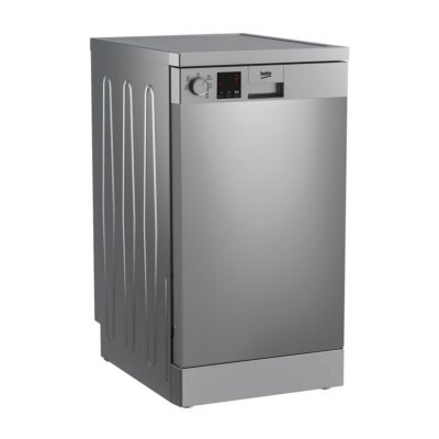 BEKO Lavavajillas libre instalación 45 cm – BEKO DVS05024X, 10,0 servicios, 5 programas, 45 cm, Not available