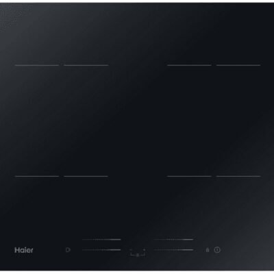 HAIER Placa de vitrocerámica – HAIER 33802770, 4 zonas, 590 mm, Negro
