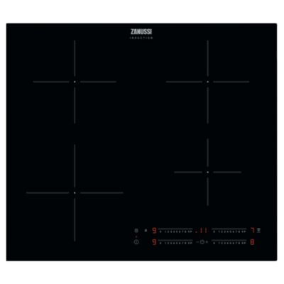 ZANUSSI Placa de vitrocerámica – ZANUSSI ZITN644K, 4 zonas, 590 mm, Negro