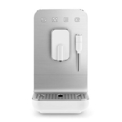 SMEG Cafetera superautomática – SMEG BCC02WHMEU, 19 bar, 1350 W, 1 tazas, Blanco