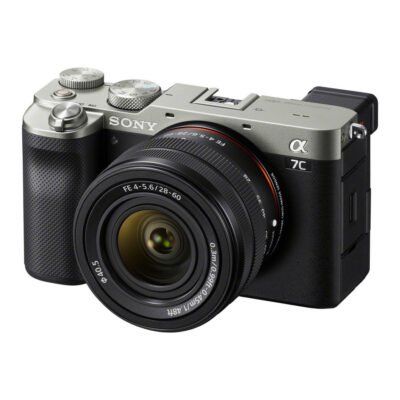 SONY Cámara Evil – SONY ILCE 7C/28-60MM/F4-5.6, 25,3 megapixel, Exmor R CMOS, 1Pixel, Negro
